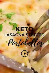 Easy Keto Lasagna Stuffed Portobellos