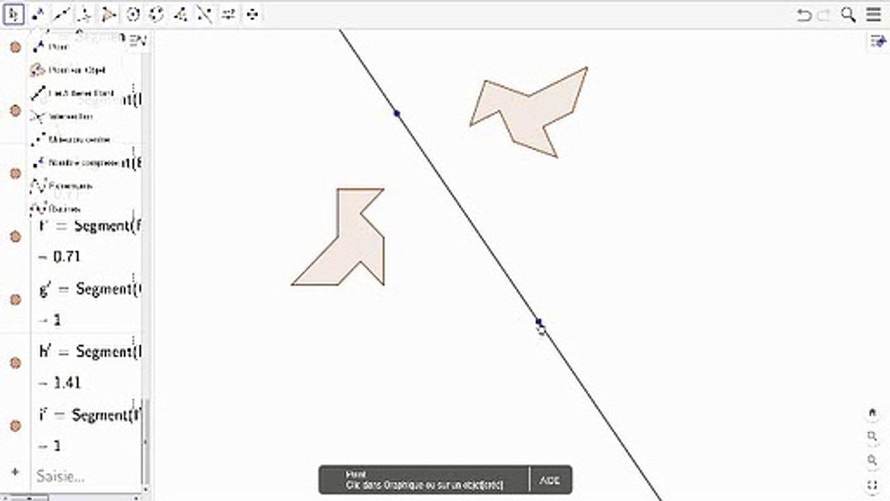 Utiliser Geogebra - Transformations