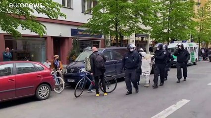 A kijárási korlátozások ellen tüntettek Berlinben