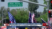 Protests take place over stay at home orders