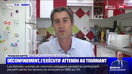 François Ruffin estime que la décision de déconfinement a été prise par Emmanuel Macron "comme un prince souverain"