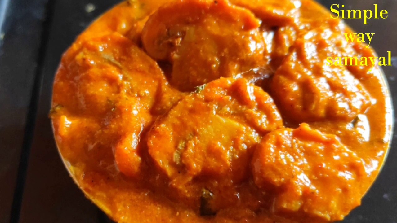 Mushroom gravy in Tamil/ mushroom curry in Tamil/ mushroom recipes in Tamil/ kalan gravy/ kalan kulambu in Tamil