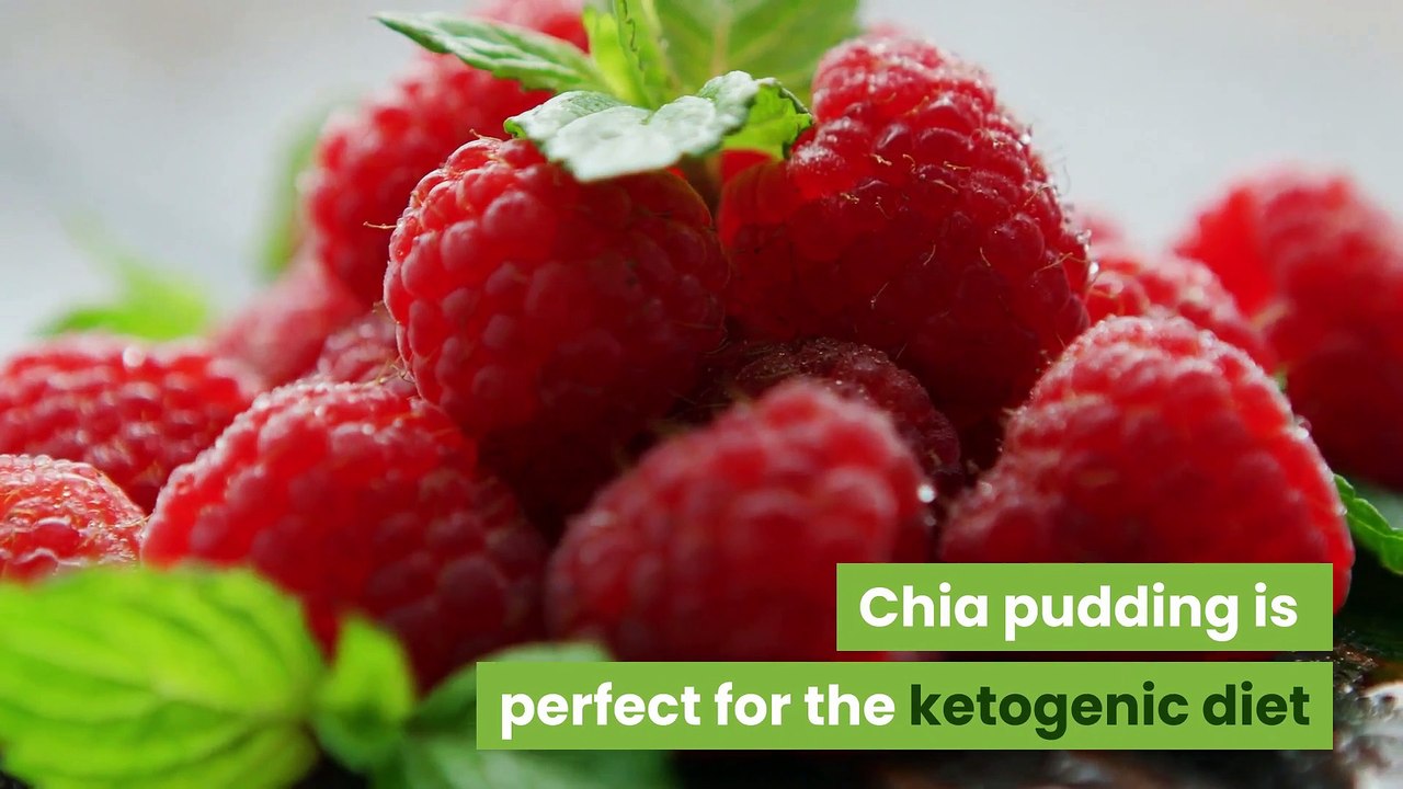 low carb keto breakfast recipe raspberry chia pudding - keto chia breakfast pudding recipe