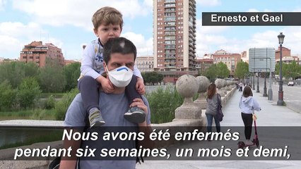Coronavirus: premières sorties pour les enfants de Madrid après six semaines de confinement