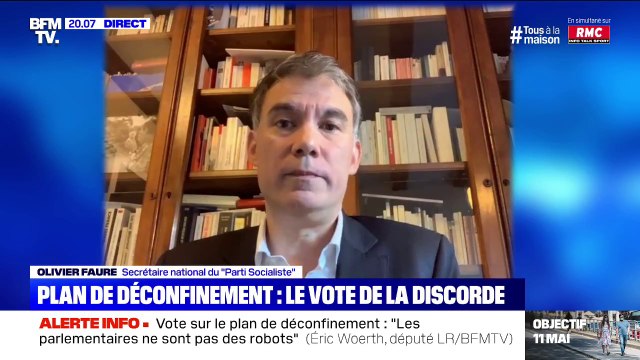 Pour Olivier Faure, le déconfinement est l'une des décisions les plus lourdes pour un parlementaire depuis la fin de la Seconde Guerre
