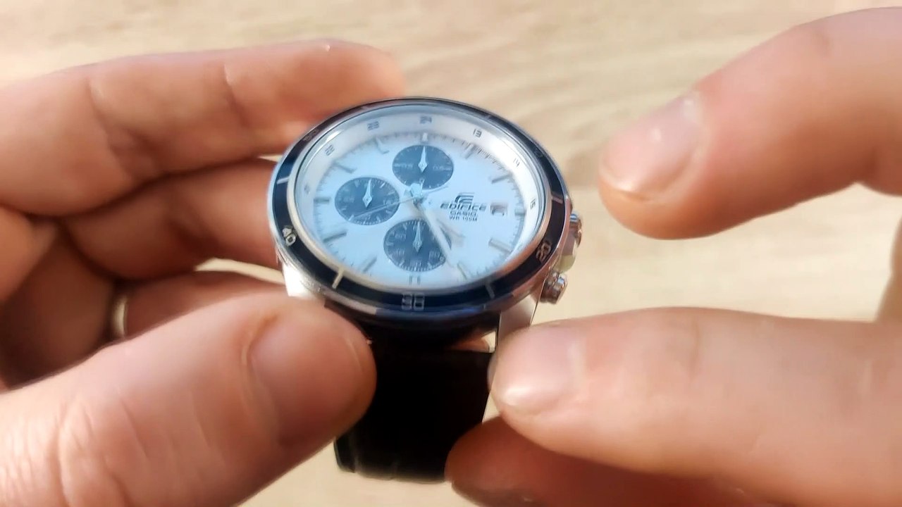 Casio edifice Panda dial on a budget Model no. EFR 526L video