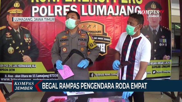 Begal Rampas Harta Benda Pengendara Mobil di Jalan Raya Lumajang