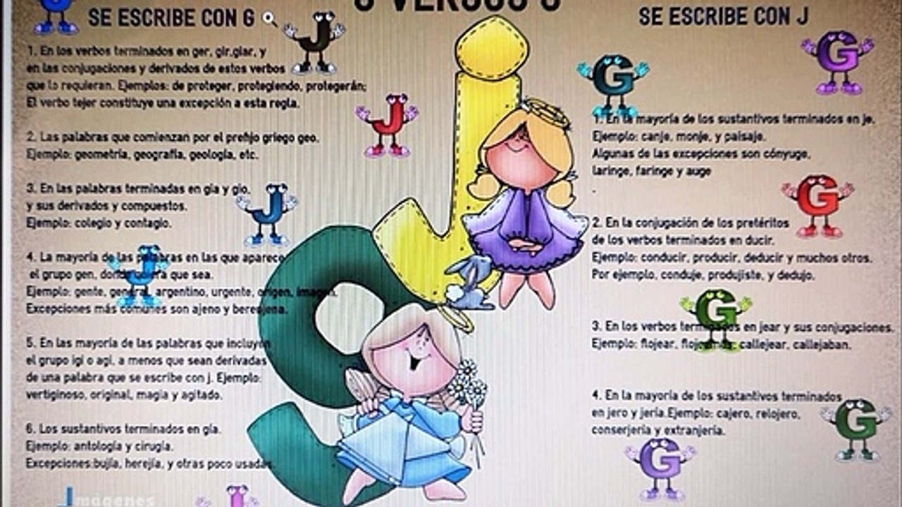 La g y la j