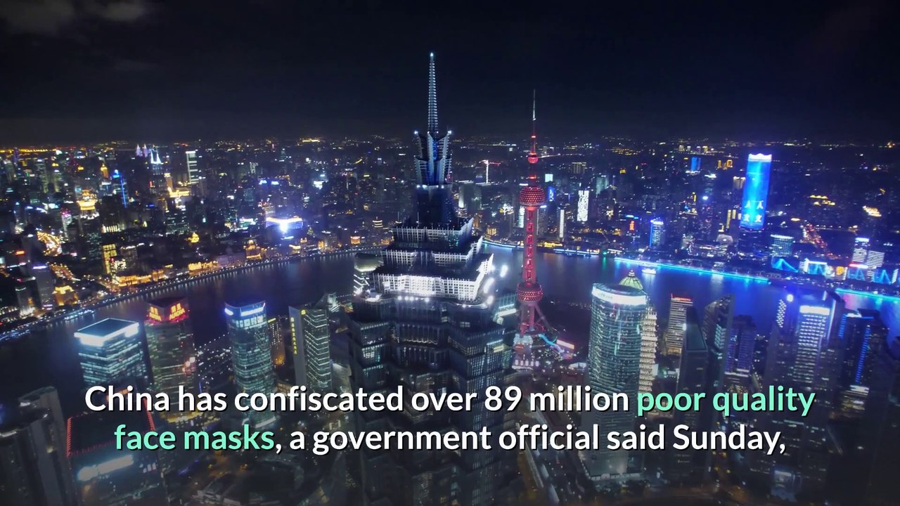 China seizes over 89 million shoddy face masks