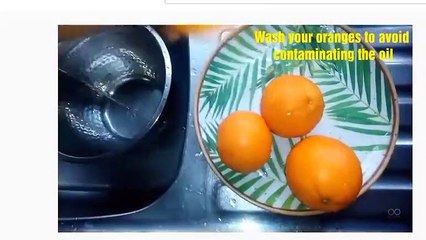 Skin care with orange peels