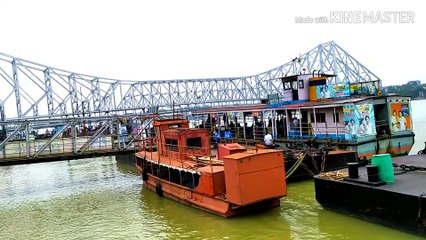 This is howrah bridge situated in west bengal india