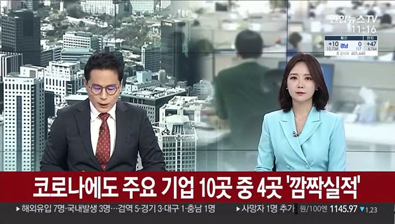 코로나에도 주요 기업 10곳 중 4곳 '깜짝실적'