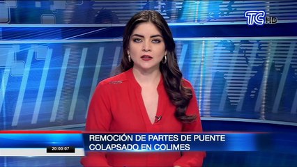 Empezó la remoción de partes de puente colapsado en Colimes