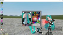 (Gmod) Hatsune Miku Project diva future tone Player model test