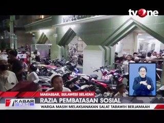 Abaikan PSBB, Warga Makassar Salat Tarawih Berjamaah