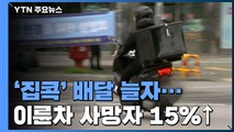 '집콕' 배달 늘어 이륜차 사망자 15%↑...단속·관리 강화 / YTN