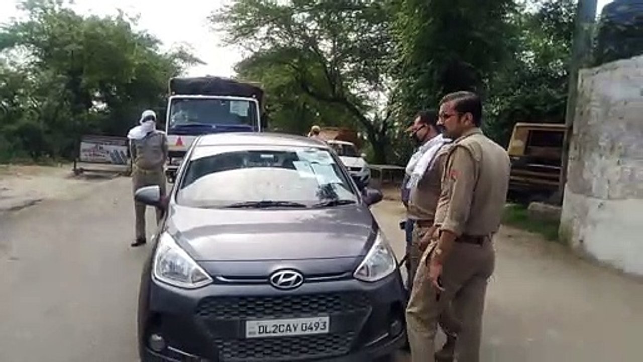 कैराना: यूपी हरियाणा बॉर्डर पर पुलिस की कड़ी चौकसी, चलाया सघन चेकिंग अभियान