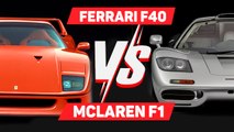 VÍDEO: Ferrari F40 vs McLaren F1, dos leyendas frente a frente