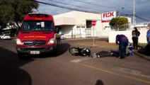 Homem fica ferido em acidente na Rua Recife, no Centro