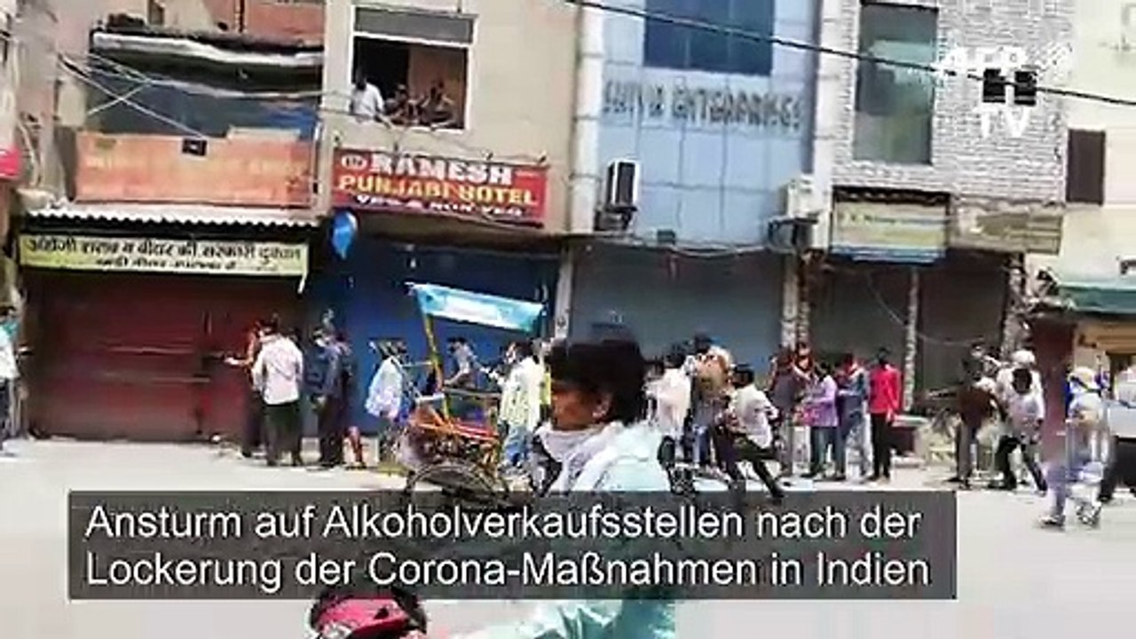 Ansturm auf Alkohol - Indien lockert Corona-Maßnahmen