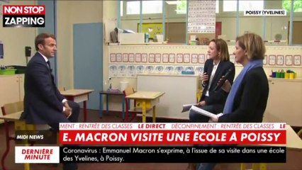 Emmanuel Macron rassure pour le retour à l'école "progressif" (vidéo)