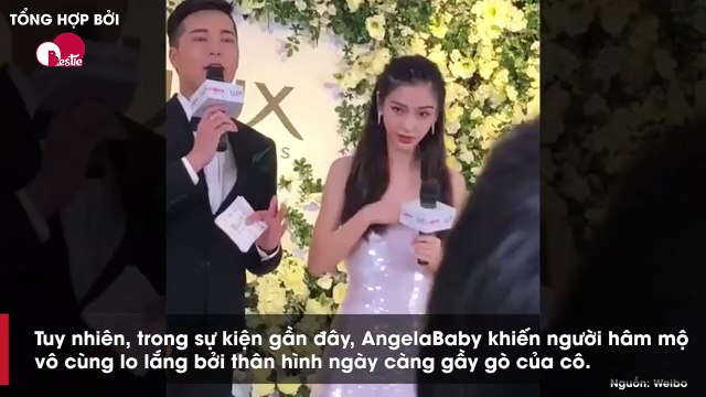 Fan xót xa khi vóc dáng của AngelaBaby ngày càng gầy gò, liên tục chỉnh váy tại sự kiện vì sợ... tụt ¨