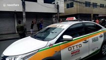 Teens caught breaking Philippines COVID-19 lockdown by playing basketball made to throw invisible hoops