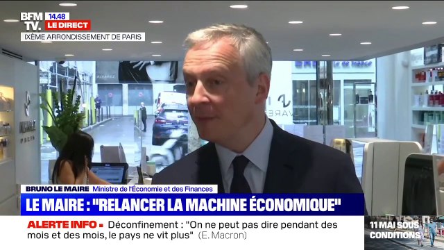 Bruno Le Maire: N'importe quel entrepreneur dont l'activité est fermée depuis le 15 mars aura accès au deuxième étage du fond de solidarité