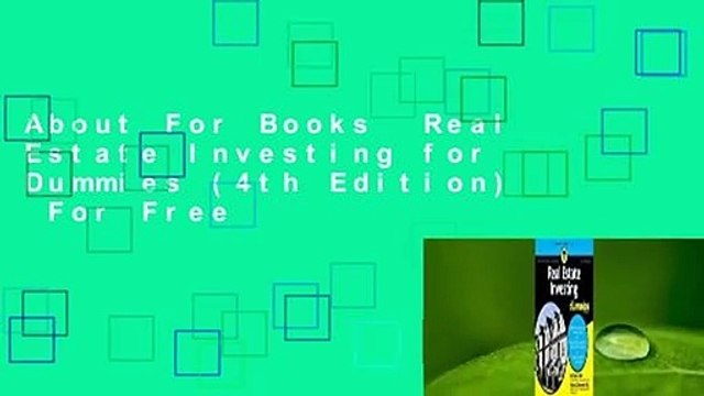 About For Books Real Estate Investing for Dummies (4th Edition) For Free