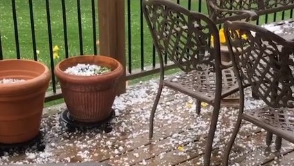Hail wallops parts of the United States