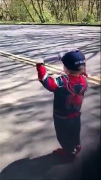 Glen Village's own wee superhero Murray Young meets some of his superheroes