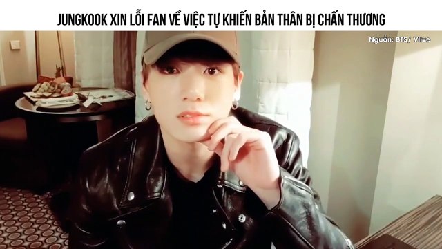 Jungkook Xin Lỗi Fan Về Việc Tự Khiến Bản Thân Bị Chấn Thương