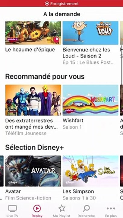 Parcours D+ sur myCANAL app