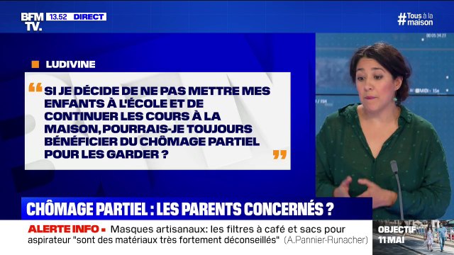 Si je décide de garder mes enfants, puis-je bénéficier du chômage partiel? BFMTV répond à vos questions