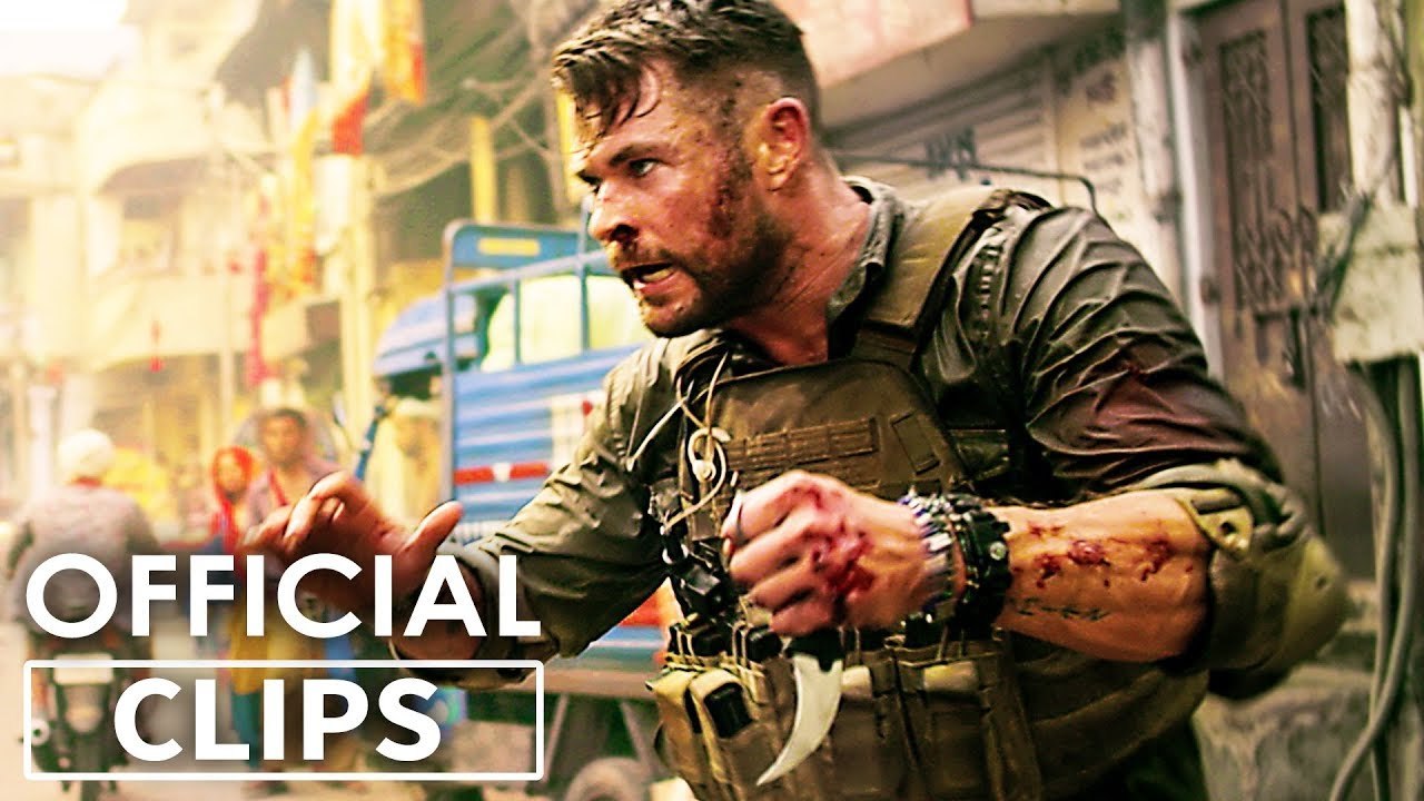 Extraction : Chris Hemsworth Huge Street Fight scene - Tyler Rake 2020