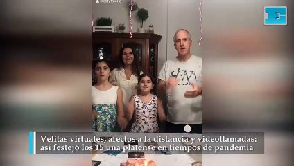 Una platense cumplió 15 en plena pandemia y lo festejó con un divertido video que se hizo viral