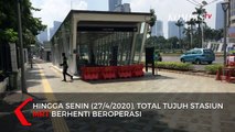 Dampak PSBB, Pemprov DKI Kini Hanya Operasikan Enam Stasiun MRT