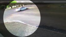 Grave acidente: imagens mostram ciclista sendo atingido por carro no Centro