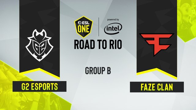 CSGO - G2 Esports vs. FaZe Clan [Mirage] Map 1 - ESL One Road to Rio - Group B - EU