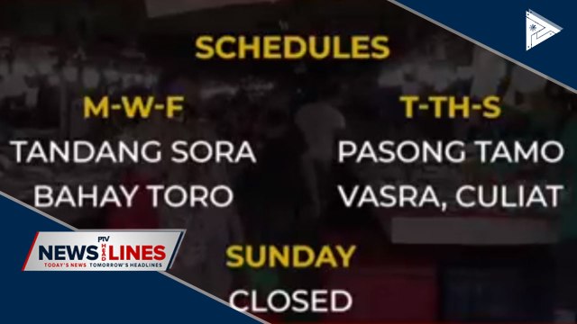 QC LGU sets market schedules