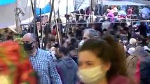 Gaziosmanpaşa'da pazarda adım atacak yer kalmadı sosyal mesafe hiçe sayıldı
