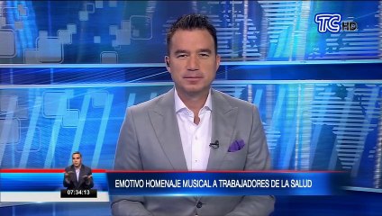 Emotivo homenaje recibieron los trabajadores de la salud en hospital de Quito