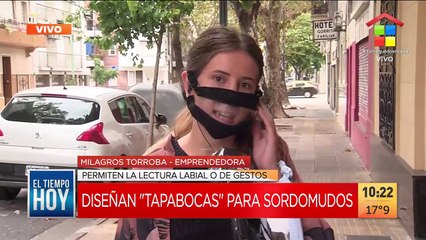 Diseñan "tapabocas" para sordomudos