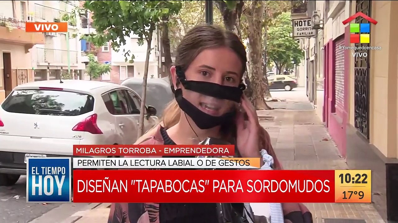 Diseñan "tapabocas" para sordomudos