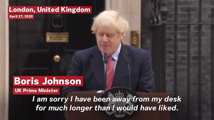 Boris Johnson Returns To Work But Says Lockdown Must Go On