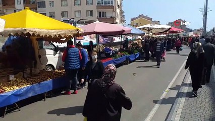 Kısıtlama sonrası pazarda adım atılacak yer kalmadı