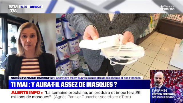Agnès Pannier-Runacher: La semaine prochaine, on produira et importera 26 millions de masques