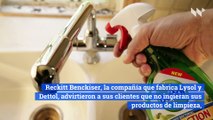 Lysol emite comunicado advirtiendo a usuarios que no deben beben sus productos de limpieza