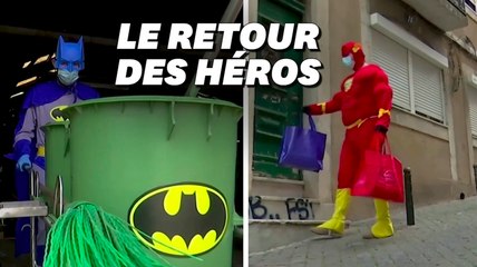 À Lisbonne, éboueurs et livreurs honorés en costumes de super-héros