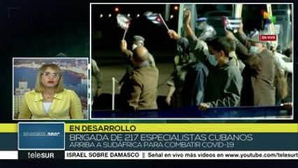 Sudáfrica: arriba brigada médica cubana para combatir a la Covid-19